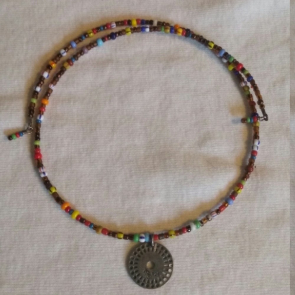 Retired Silpada Beaded Choker Necklace W1505